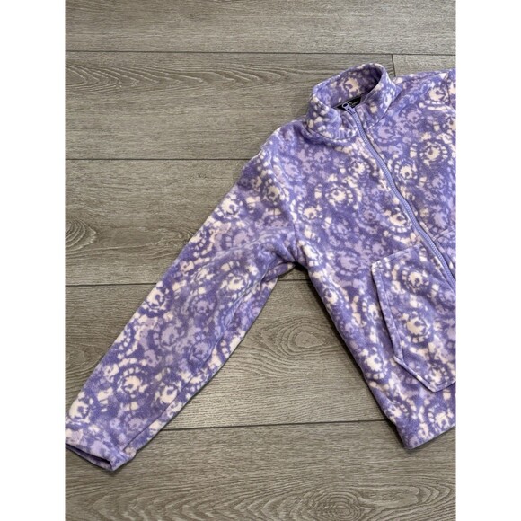 Eddie Bauer Girls Youth Jacket Violet Tulip Pattern Winter Size L 14/16 - Picture 2 of 5